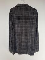 Sportmax pied de poule blouse getailleerd geborsteld maat M, Kleding | Dames, Maat 38/40 (M), Info@marcolin.com, Zwart, Ophalen of Verzenden