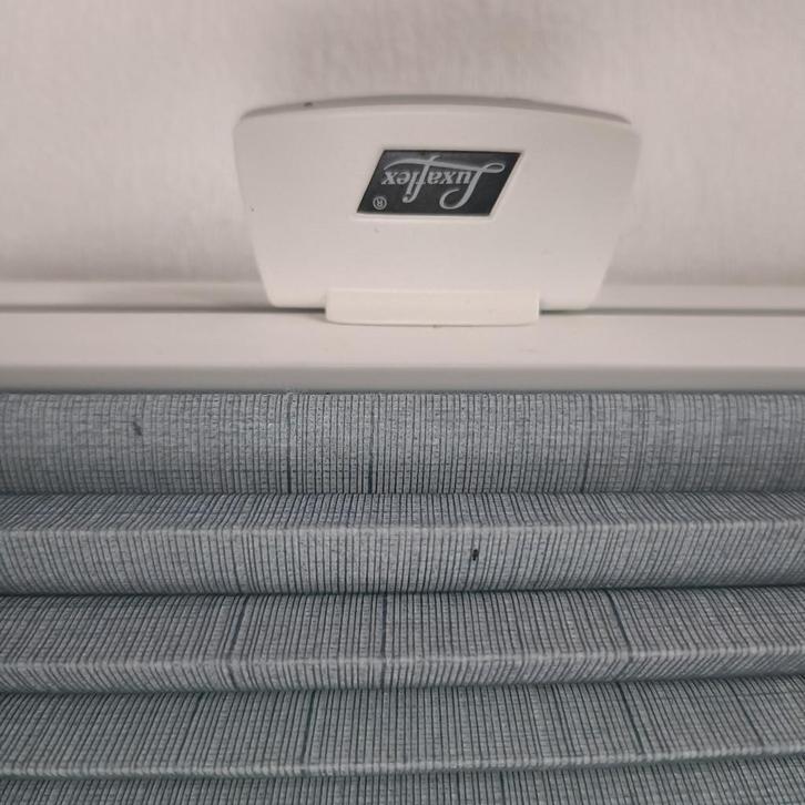 Plissegordijnen, Huis en Inrichting, Stoffering | Gordijnen en Lamellen, Zo goed als nieuw, 100 tot 150 cm, 50 tot 100 cm, Grijs