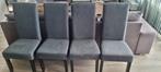 4 grijze eetkamer stoelen GRATIS, Grijs, Vier, Gebruikt, Hout