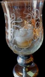 Kandelaar stolp glas om op kandelaars te zetten windlichter, Ophalen of Verzenden