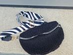 Zebra print tassenband met imitatie teddy tasje zwart, Ophalen of Verzenden, Nieuw, Zwart, Schoudertasje