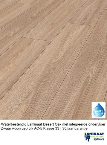 Waterbestendig Laminaat Desert Oak integreerde ondervloer beschikbaar voor biedingen