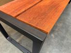 Uniek, Padoek houten tuinbank zitbank met stalen frame., Tuin en Terras, Tuinbanken, Hout@hameren.nl, Hertog van beijerenstraat 2a