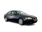 Volvo S60 2.4 D5 Momentum Aut.*NAVI-FULLMAP | 1/2-LEATHER |, Auto's, Gebruikt, Zwart, S60, Zwart