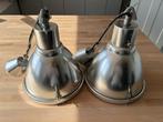 Industriele lampen set van 2, Ophalen, Gebruikt, Glas, Minder dan 50 cm