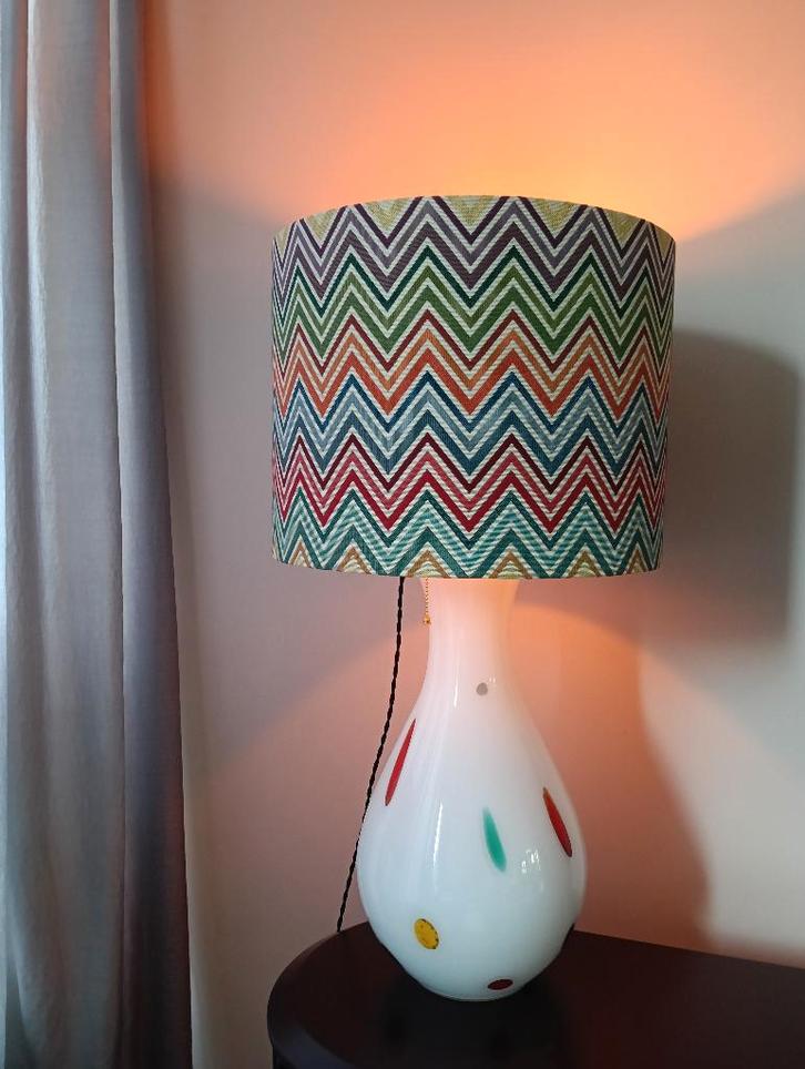 Lamp Dino Martens voor Aureliano Toso inclusief Lampenkap, Antiek en Kunst, Antiek | Glas en Kristal, Ophalen of Verzenden