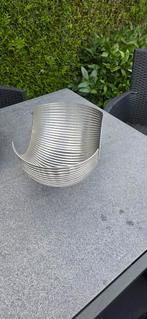 Design fruitschaal rvs, Huis en Inrichting, Woonaccessoires | Schalen en Manden, Ophalen of Verzenden, Zo goed als nieuw, Rond