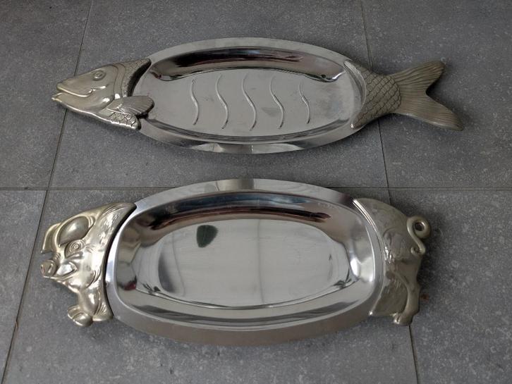 Set van 2 vintage Fritz Nagel schaal voor vis en vlees BMF, Huis en Inrichting, Keuken | Keukenbenodigdheden, Ophalen of Verzenden