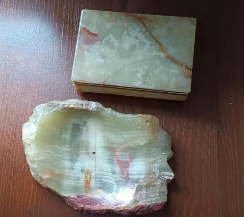 Marmeren Rookstel - Vintage, Antiek en Kunst, Curiosa en Brocante, Ophalen of Verzenden