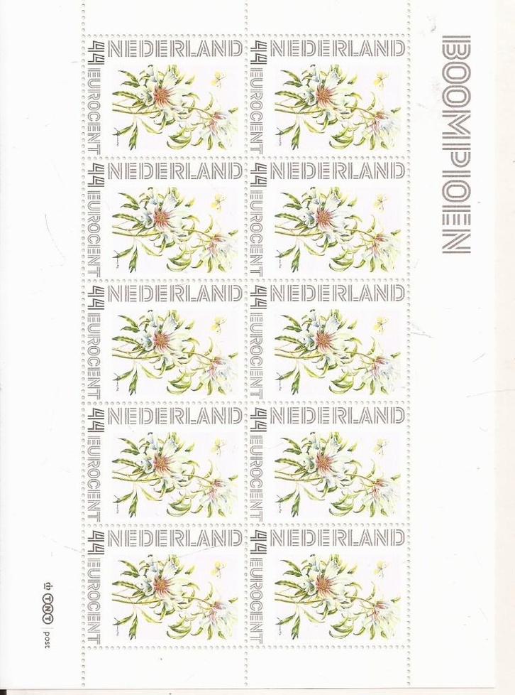 Boompioen Janneke Brinkman velletje postzegels Postfris Prac, Postzegels en Munten, Postzegels | Nederland, Postfris, Na 1940