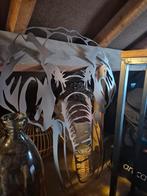 RVS Olifant Wanddecoratie - Kindvriendelijk Design, Ophalen of Verzenden, Zo goed als nieuw