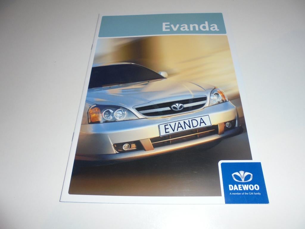 brochure Daewoo Evanda  2005, Verzenden, Nieuw, Overige merken