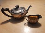 verzilverde theepot en roomkan art nouveau. Joseph Rodgers, Antiek en Kunst, Antiek | Servies los, Ophalen of Verzenden