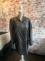 Vintage leren jas jaren 80, Maat 38/40 (M), Zwart, Ophalen of Verzenden, Davigno