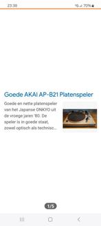 Akai AP -B21, Ophalen, Gebruikt, Draaitafel, Overige merken