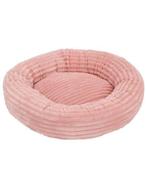 Hondenmand roze rond donut ribstof - 50 cm -nu voor € 12,95, Nieuw, Ophalen of Verzenden, Stof, Www.ijsvogelretail.nl