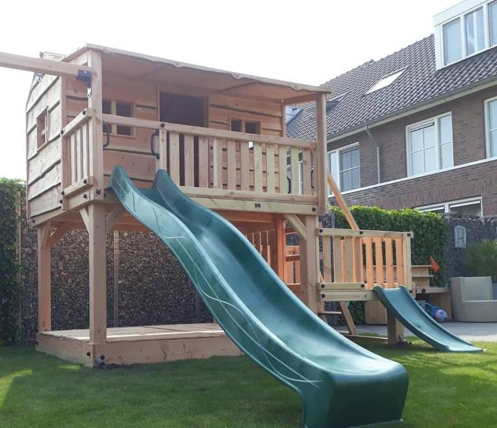 BOOMHUT LANDHUIS speeltoren speelhuis klimtoren speeltoestel, Kinderen en Baby's, Speelgoed | Buiten | Speeltoestellen, Nieuw
