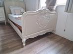 Queen ann bed met mooi houtwerk, Ophalen, Gebruikt, Tweepersoons