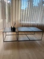 Salon tafel + 2 Bijzettafels set van 3 - Arnhem, Gebruikt, 100 tot 150 cm, Metaal, Minder dan 50 cm