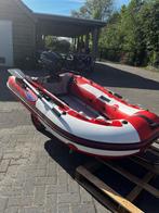 Prachtige rubberboot met motor en fiets/loopkar, Watersport en Boten, Rubberboten, Aluminium, Zo goed als nieuw, Benzine, Minder dan 70 pk