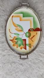 Keramiek dienblad, Huis en Inrichting, Woonaccessoires | Dienbladen, Ophalen, Zo goed als nieuw, Rond, Metaal