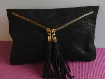 damestas leer clutch Italy design enveloppe tas leer  beschikbaar voor biedingen