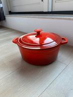 Gietijzeren geëmailleerde pan 29 cm, Huis en Inrichting, Keuken | Potten en Pannen, Ophalen, Gebruikt, Gietijzer, Overige typen