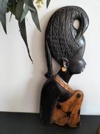 Houtsnijwerk prachtige Afrikaanse vrouw, Antiek en Kunst, Kunst | Beelden en Houtsnijwerken, Ophalen of Verzenden
