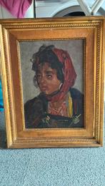 Groot olieverf portret frans, Antiek en Kunst, Ophalen