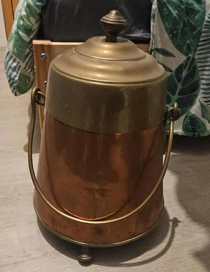 Antieke Koperen Kolenbak, Antiek en Kunst, Antiek | Koper en Brons, Ophalen