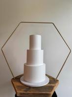 Bruidstaart Standaard Hexagon - Goud, Ophalen, Gebruikt, Taarten, Versiering