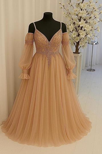 Elegante Jurk met Lange Mouwen beschikbaar voor biedingen