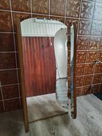 Vintage spiegel. Drie luik., Antiek en Kunst, Ophalen of Verzenden, Rechthoekig, 50 tot 100 cm