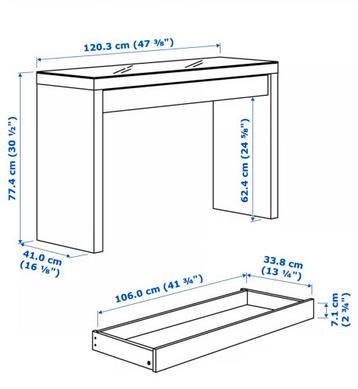 IKEA Malm Toilettafel - afbeelding 2