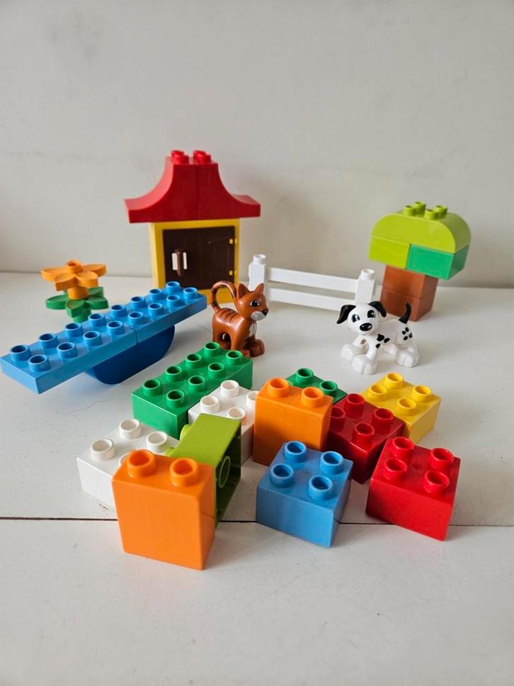 Lego Duplo set 4624 met dieren en huis, bijna compleet, Kinderen en Baby's, Speelgoed | Duplo en Lego, Zo goed als nieuw, Duplo