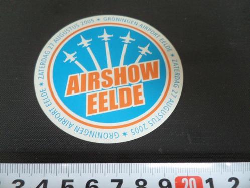 sticker Eelde Airshow 2005 Groningen Eelde airport *, Verzamelen, Stickers, Zo goed als nieuw, Bedrijf of Vereniging, Ophalen