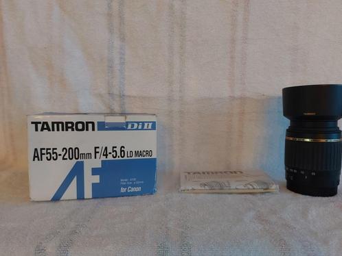 Tamron AF55-200mm F/4-5.6 LD Macro Canon, Audio, Tv en Foto, Fotografie | Lenzen en Objectieven, Zo goed als nieuw, Macrolens