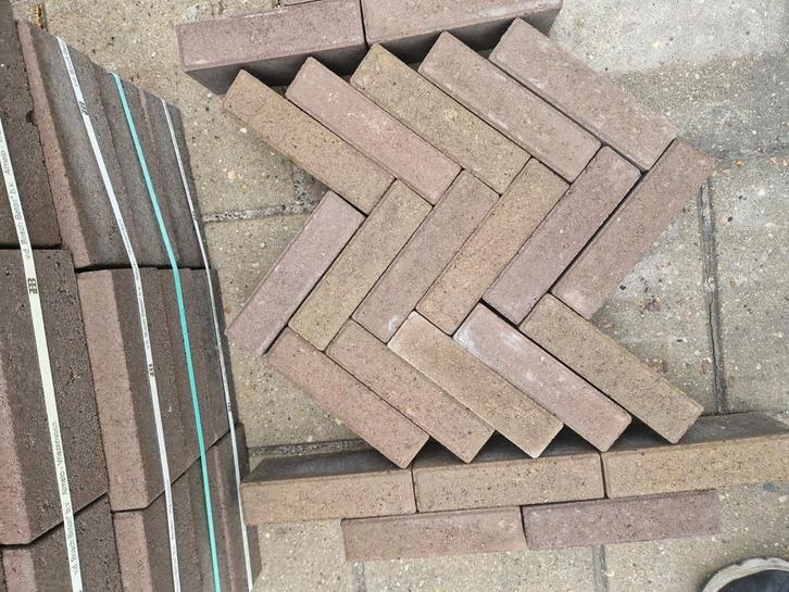 Beton Waalformaat brons, Tuin en Terras, Tegels en Klinkers, Nieuw, Klinkers, Beton, Ophalen