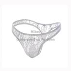 Kanten Heren String Wit maat M - L en XL (408), Ophalen of Verzenden, Wit, Mikey, Slip