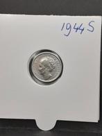 10 cent 1944 S koningin Wilhelmina, Zilver, Ophalen of Verzenden, 10 cent, Koningin Wilhelmina