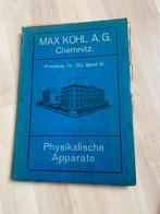 Max Kohl catalogus 1925, Antiek en Kunst, Ophalen of Verzenden