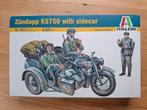 Italeri (317) – Zündapp KS750 with Sidecar, Italeri, 1:32 tot 1:50, Nieuw, Ophalen of Verzenden