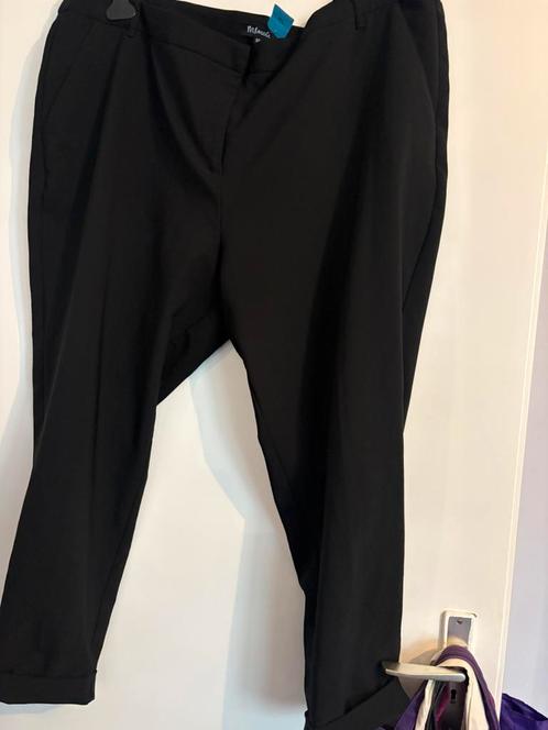 MS mode zwarte broek maat 52, zgan, Kleding | Dames, Grote Maten, Zo goed als nieuw, Broek of Spijkerbroek, Zwart, Ophalen of Verzenden