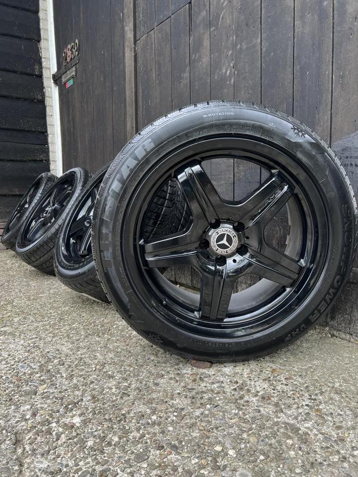 5x112 originele Mercedes ML63 amg velgen winter set 20”, Auto-onderdelen, Banden en Velgen, Banden en Velgen, Winterbanden, 20 inch