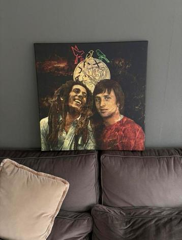 Andre Hazes/ Cruijff/ Bob Marley Ajax schilderijen plexiglas beschikbaar voor biedingen