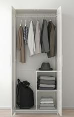 BRIMNES Kledingkast met 2 deuren, wit, 78x190 cm, Huis en Inrichting, Kasten | Kledingkasten, Ophalen, Met hangruimte, 50 tot 100 cm
