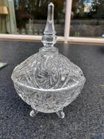 Kristallen bonbonniere mooi geslepen en onbeschadigd, Ophalen of Verzenden