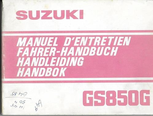 Suzuki GS850 G handleiding manual (3831z), Motoren, Handleidingen en Instructieboekjes, Suzuki, Verzenden