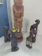 Houten Beeldjes - Set van 4, Antiek en Kunst, Ophalen of Verzenden