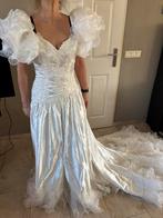 Trouwjurk maat 36/38 met sleep, Kleding | Dames, Ophalen of Verzenden, Zo goed als nieuw, Wit, Trouwjurk